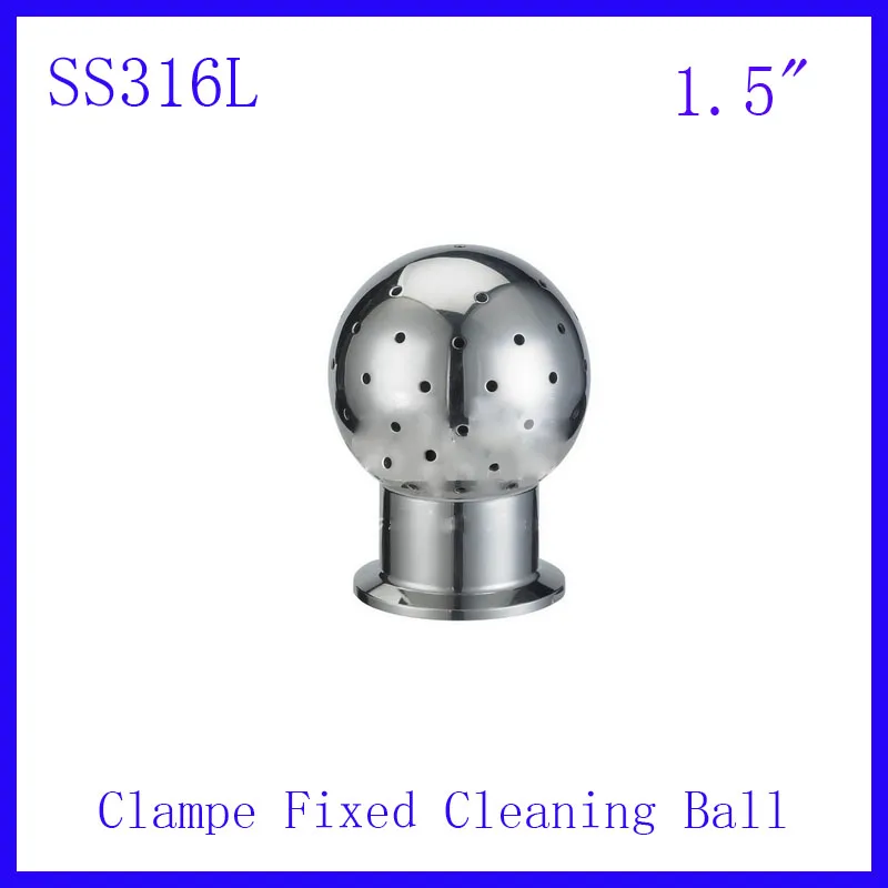 HOT 1.5" SS316L Stainless Steel 360 degree Spray Cleaning Ball Clamped fixed Tank ball Tank Sanitary Washing clean head
HOT 1.5" SS316L Stainless Steel 360 degree Spray Cleaning Ball Clamped fixed Tank ball Tank Sanitary Washing clean head