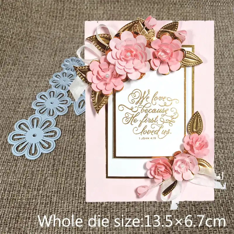 metal cutting dies cut die mold flowers leaves scrapbooking diy