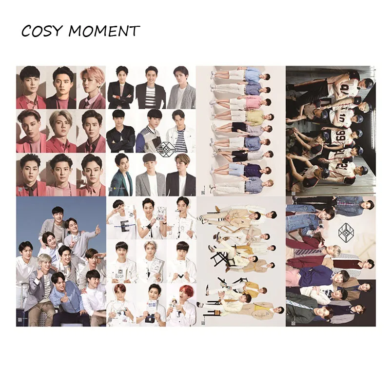COSY MOMENT 8pcs/set Different Pattern KPOP EXO Korean Stars Posters Xiu Min Lu Han Kris Paintings Wall Pictures Poster QT223
COSY MOMENT 8pcs/set Different Pattern KPOP EXO Korean Stars Posters Xiu Min Lu Han Kris Paintings Wall Pictures Poster QT223