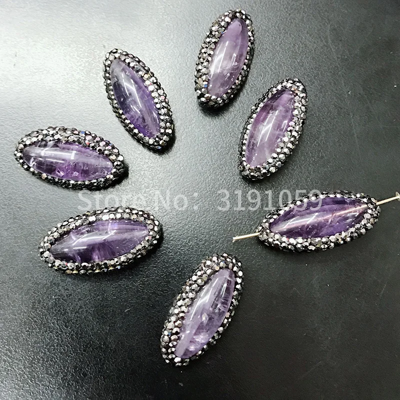 European and American style vintage long oval purple crystal palace small beads clothing accessories
European and American style vintage long oval purple crystal palace small beads clothing accessories