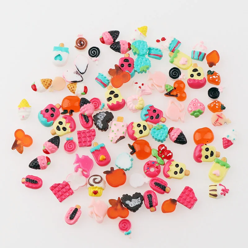 Cute Mini 30 Pcs Resin Fruit Dessert Cake 3D Flatback Rhinestone For DIY Nail Art Decoration DIY Decoration
Cute Mini 30 Pcs Resin Fruit Dessert Cake 3D Flatback Rhinestone For DIY Nail Art Decoration DIY Decoration