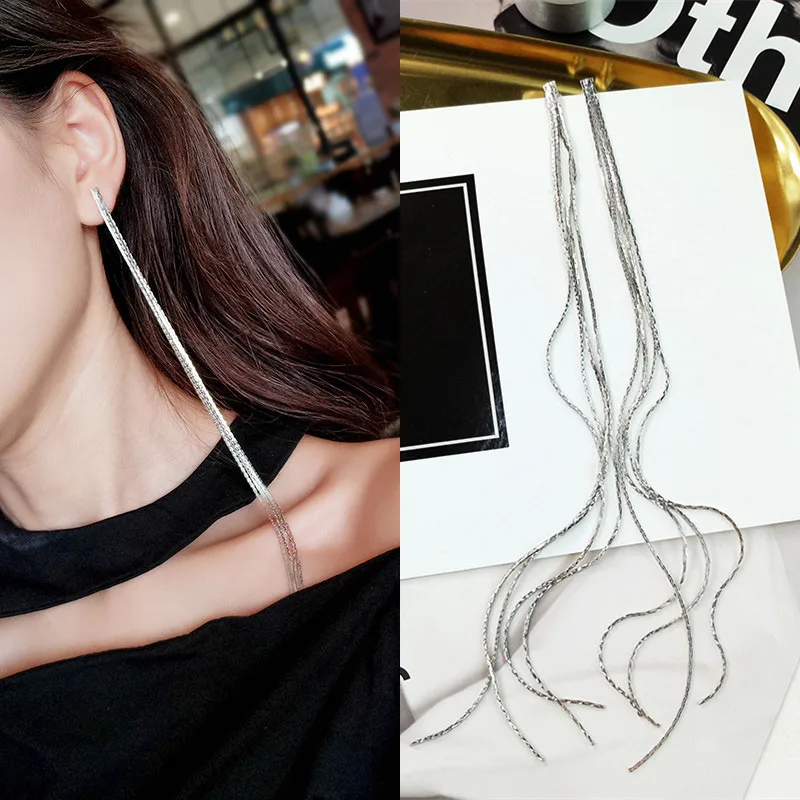 2019 New Arrivals Hottest Fashion Brincos Bijoux Multilayer Copper Chain Tassel Long Statement Drop Earrings For Women Jewelry
2019 New Arrivals Hottest Fashion Brincos Bijoux Multilayer Copper Chain Tassel Long Statement Drop Earrings For Women Jewelry