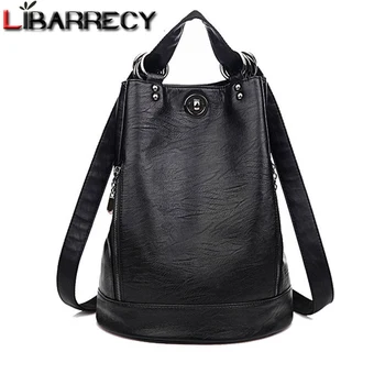 Anti-theft Backpack Female Brand Leather Women's Backpack Large Capacity Travel Bag Simple Black Shoulder Bags for Women 2018
Anti-theft Backpack Female Brand Leather Women's Backpack Large Capacity Travel Bag Simple Black Shoulder Bags for Women 2018