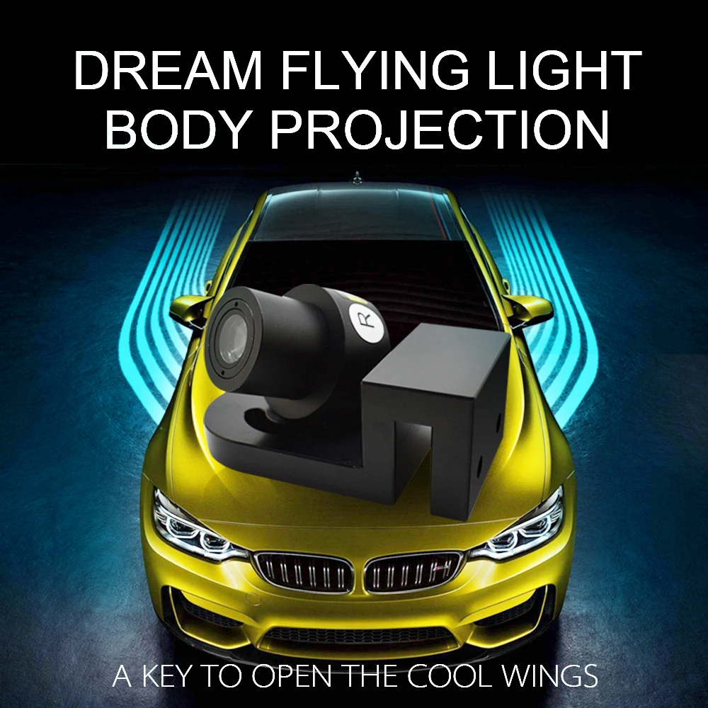 2Pcs Angel Wings Car Welcome Light Shadow Light Projector Car LED Door Warning Light Lamp Ice Blue
2Pcs Angel Wings Car Welcome Light Shadow Light Projector Car LED Door Warning Light Lamp Ice Blue
