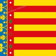 Flag of Valencia 3 x 5 FT 90 x 150 cm Spain Provincial Flags Banners