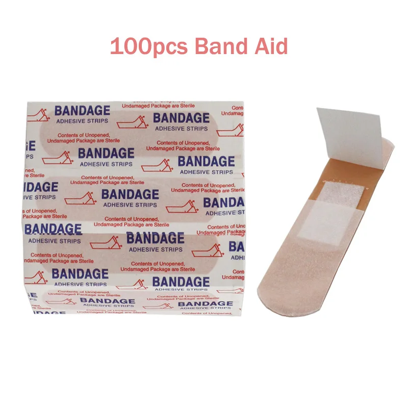 100PCs Waterproof Breathable Band Aid Medical PE Waterproof Tape Hemostasis Adhesive Bandages First Aid Emergency Kit
100PCs Waterproof Breathable Band Aid Medical PE Waterproof Tape Hemostasis Adhesive Bandages First Aid Emergency Kit