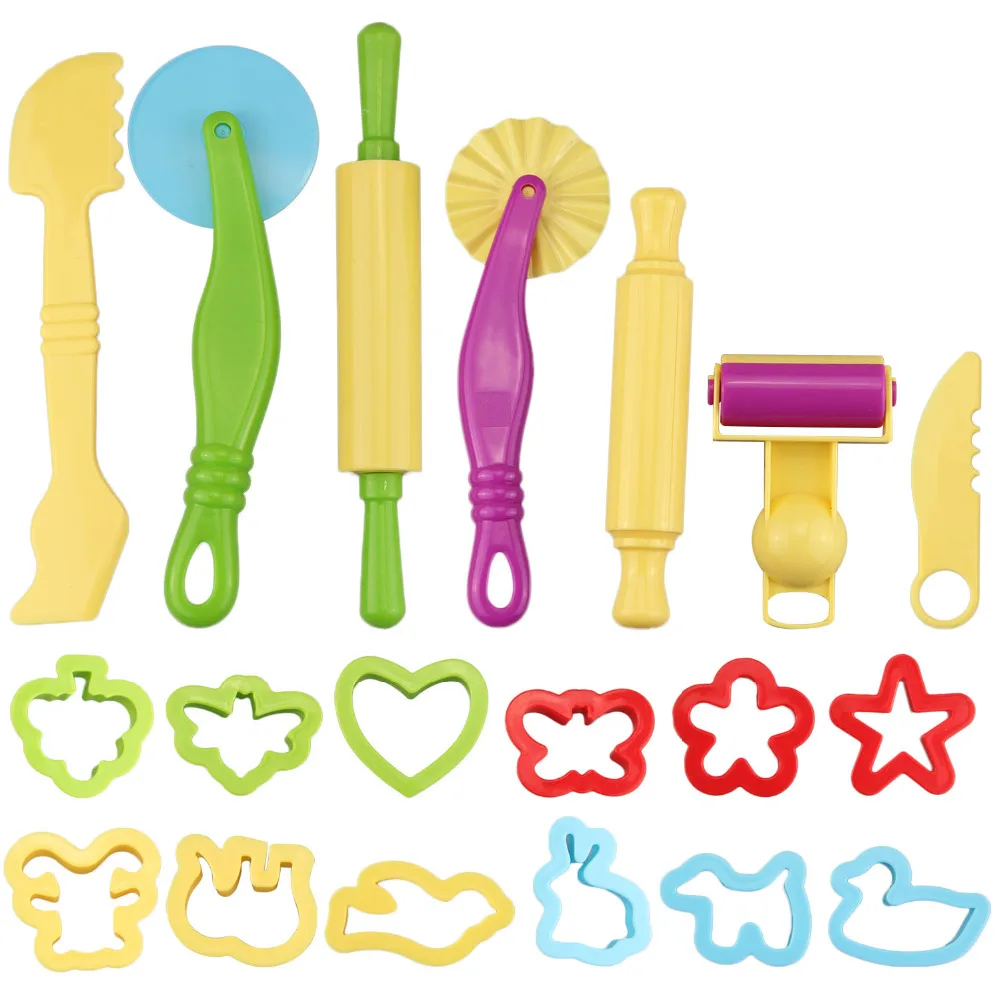 20 PCS Plastic Kids Smart Play Dough Kneading Toy Accessories Kit Dough Kneading Toy Modeling Clay/Slime Molds Tools
20 PCS Plastic Kids Smart Play Dough Kneading Toy Accessories Kit Dough Kneading Toy Modeling Clay/Slime Molds Tools