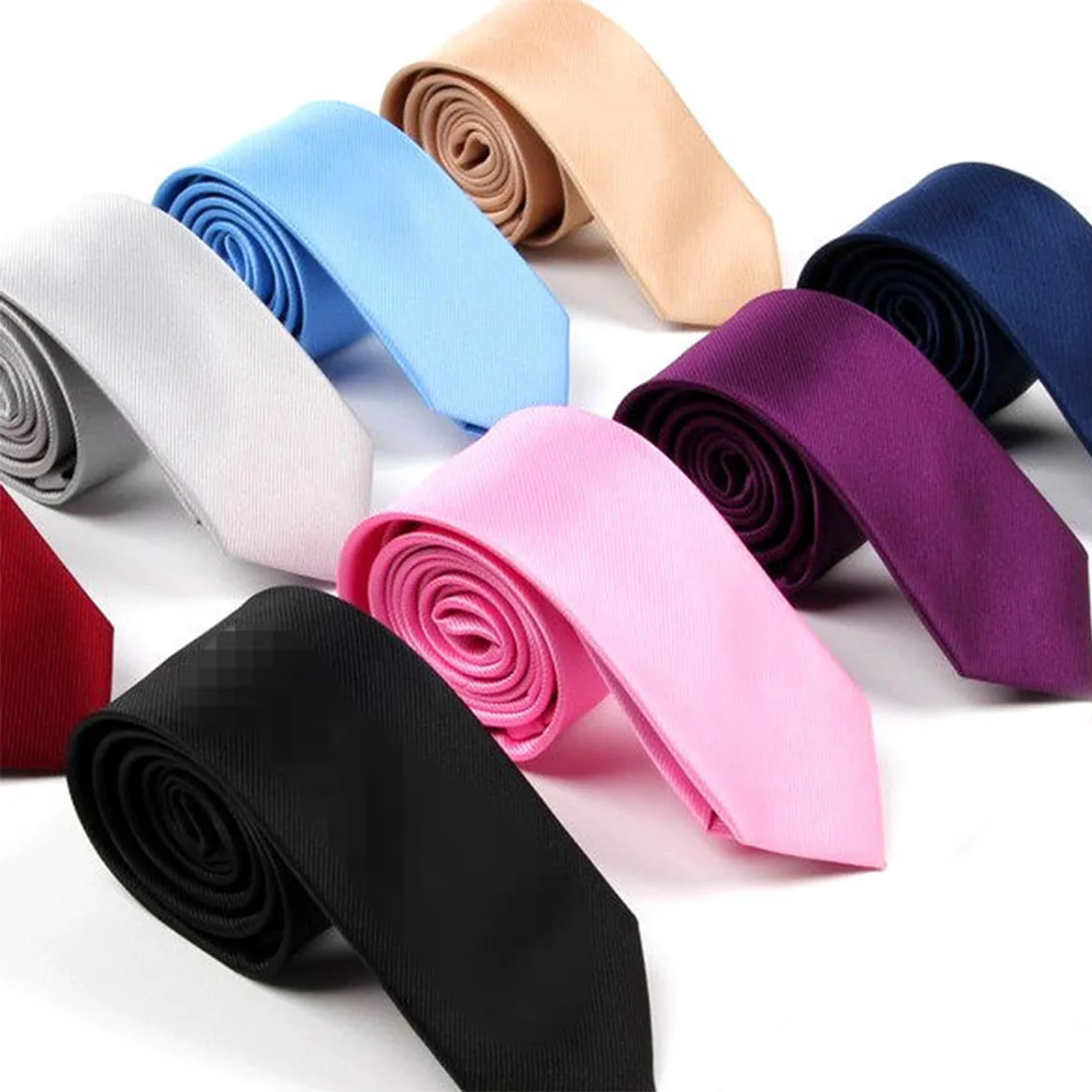 Polyester Skinny Necktie Ties For Men Wedding Suit Slim Necktie Classic Solid Color Tie Casual Candy Color 6cm Tie
Polyester Skinny Necktie Ties For Men Wedding Suit Slim Necktie Classic Solid Color Tie Casual Candy Color 6cm Tie
