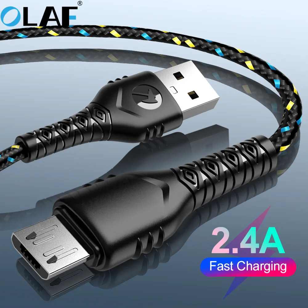 OLAF Micro USB Cable 2.4A USB Data Cable Nylon Quick Charge for Samsung Xiaomi LG Android Tablet Mobile Phone USB Charging Cable
OLAF Micro USB Cable 2.4A USB Data Cable Nylon Quick Charge for Samsung Xiaomi LG Android Tablet Mobile Phone USB Charging Cable