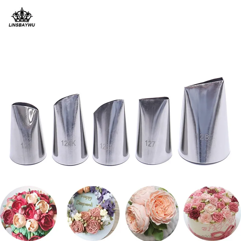 5 Pcs/Set Reusable Rose Petal Piping Nozzles Stainless Steel Cream Tips Cake Decorating Tools Drop Shipping
5 Pcs/Set Reusable Rose Petal Piping Nozzles Stainless Steel Cream Tips Cake Decorating Tools Drop Shipping