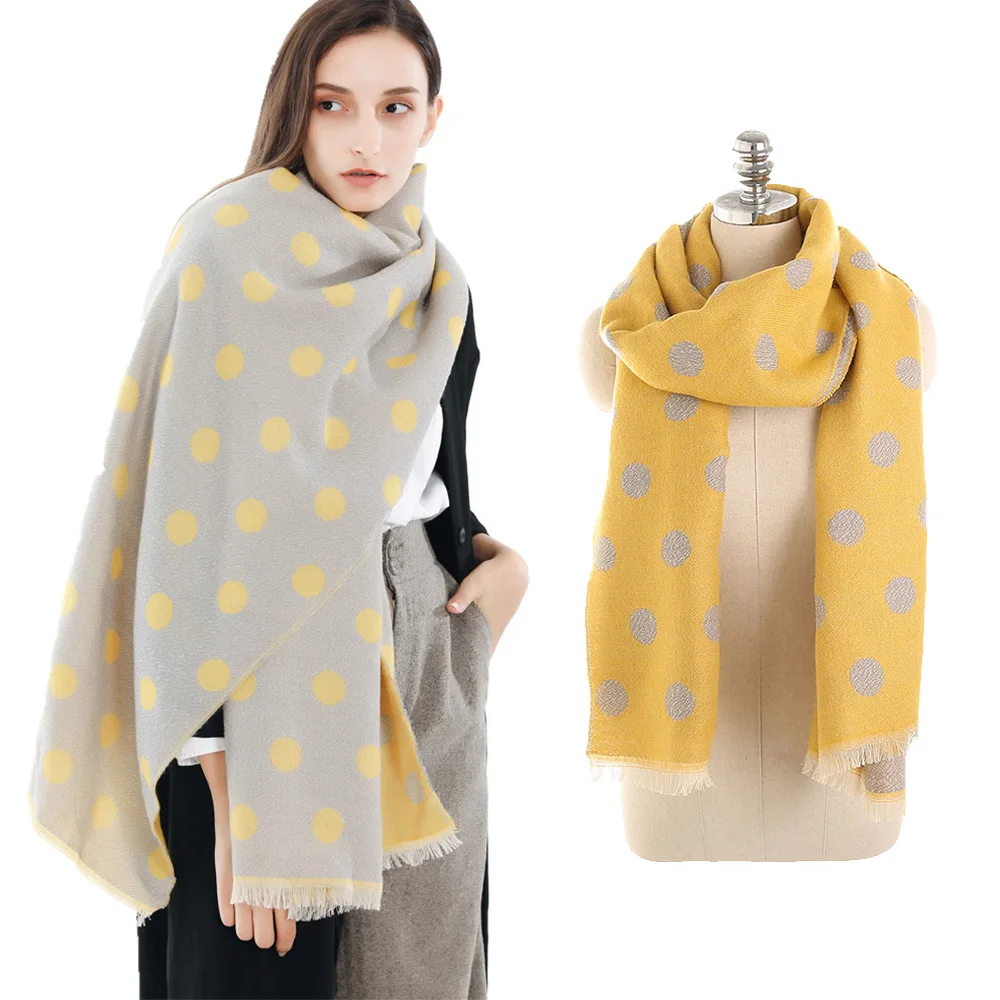 2018 Winter Scarf Fashion Polka dots Cashmere Scarves for Women Ladies Luxury Cotton Shawls Soft Warm Pashmina Bufanda Scarfs
2018 Winter Scarf Fashion Polka dots Cashmere Scarves for Women Ladies Luxury Cotton Shawls Soft Warm Pashmina Bufanda Scarfs