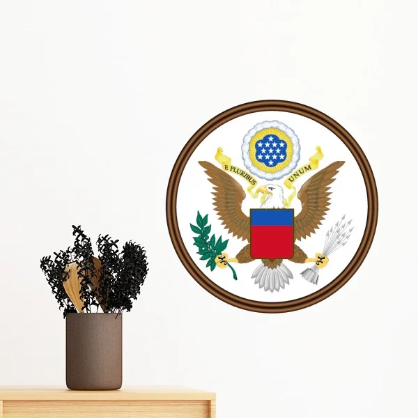 United States National Emblem Removable Wall Sticker Art Decals Mural DIY Wallpaper for Room Decal
United States National Emblem Removable Wall Sticker Art Decals Mural DIY Wallpaper for Room Decal