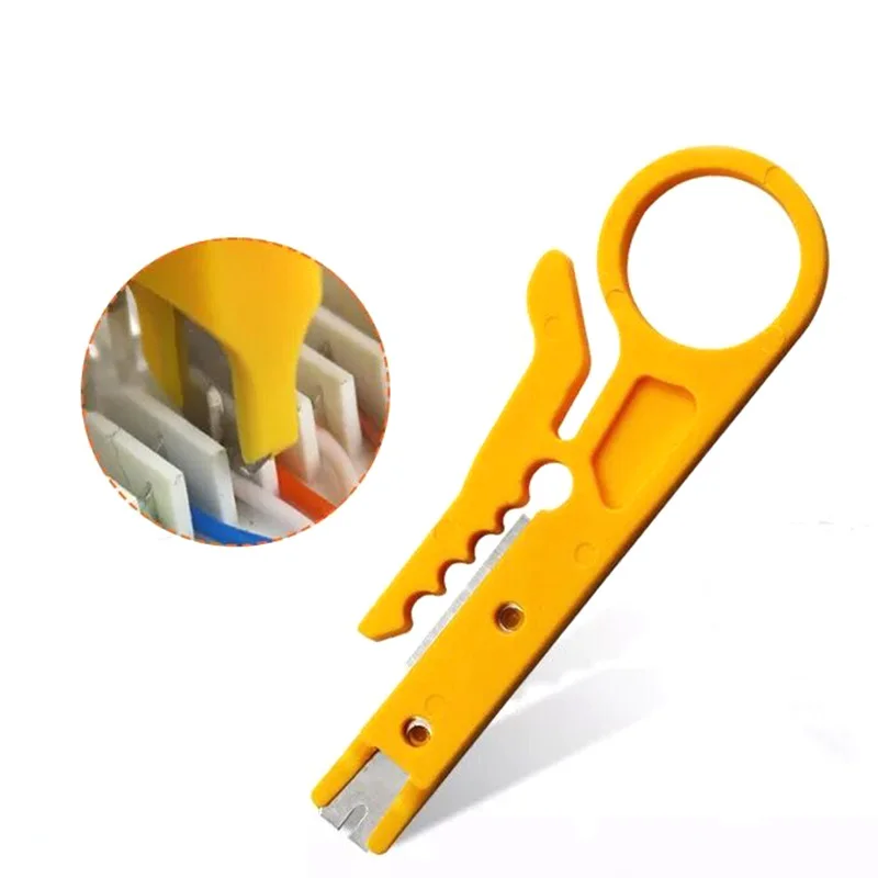2pcs Stripper Yellow Cable Stripper Cutter Network Cable Wire Pliers Cable Cutter Stripper Punch Down Mini Tool
2pcs Stripper Yellow Cable Stripper Cutter Network Cable Wire Pliers Cable Cutter Stripper Punch Down Mini Tool