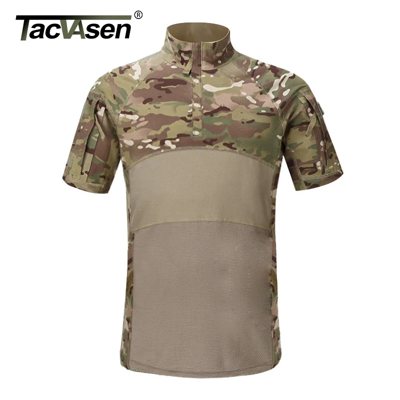 TACVASEN Camouflage Tactical T-shirt Men Summer Military Clothing Elastic Army Combat tshirts Cotton Short Sleeve Camo Hunt Tops
TACVASEN Camouflage Tactical T-shirt Men Summer Military Clothing Elastic Army Combat tshirts Cotton Short Sleeve Camo Hunt Tops