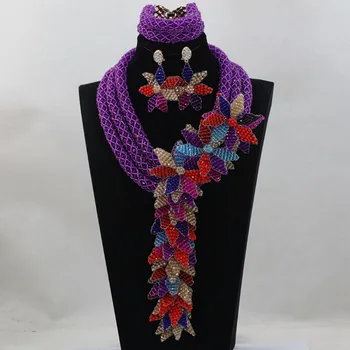 Amazing Purple Wedding Bridal African Jewelry Sets 2017 Flower Petals Women Events Jewelry Set Necklace Accessories WD249
Amazing Purple Wedding Bridal African Jewelry Sets 2017 Flower Petals Women Events Jewelry Set Necklace Accessories WD249