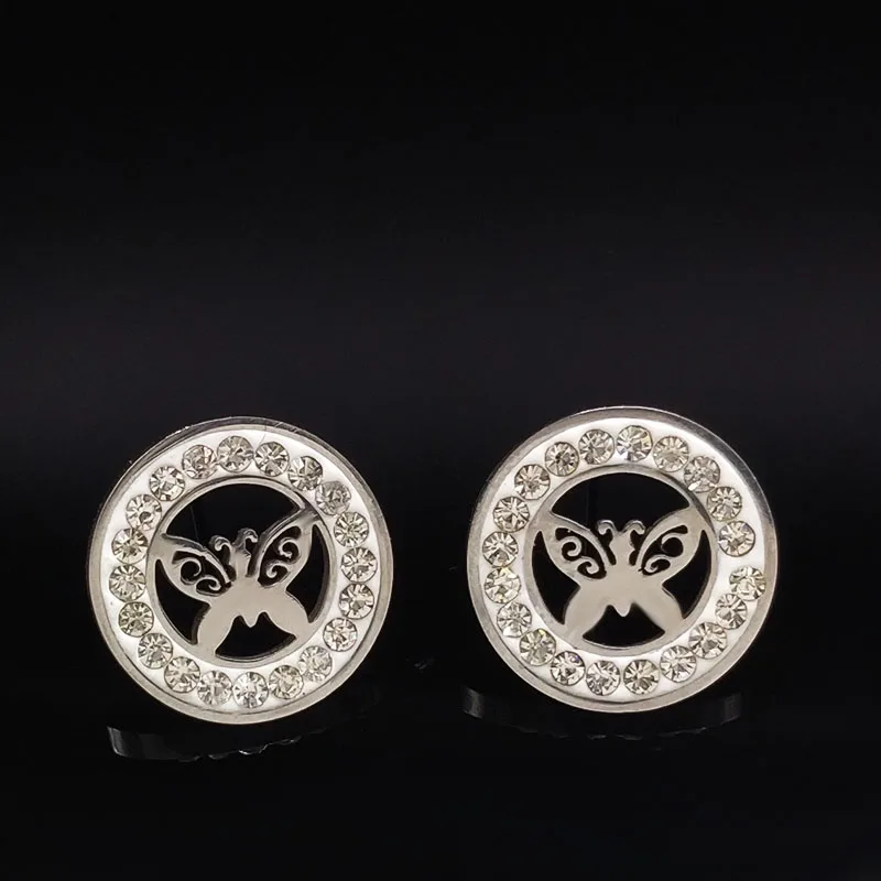 2019 Butterfly Stainless Steel Crystal Stud Earrings for Women Gold Color Earings Jewellery acero inoxidable joyeria E612613
2019 Butterfly Stainless Steel Crystal Stud Earrings for Women Gold Color Earings Jewellery acero inoxidable joyeria E612613