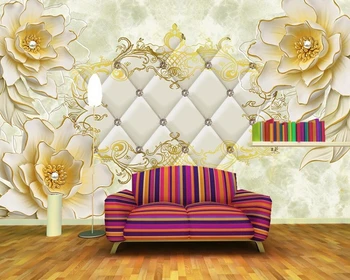 Soft embossed golden jewels flower 3d wallpaper mural Papel de parede ,living room sofa TV wall bedroom wall papers home decor
Soft embossed golden jewels flower 3d wallpaper mural Papel de parede ,living room sofa TV wall bedroom wall papers home decor