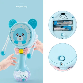Children's Colorful Glowing Rattle Cute Flash Toy Baby Drum Baby Educational Toy Baby Drum Baby Gift
Children's Colorful Glowing Rattle Cute Flash Toy Baby Drum Baby Educational Toy Baby Drum Baby Gift