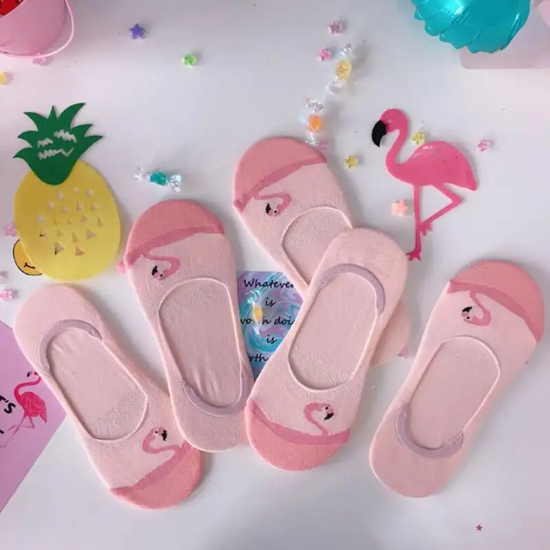 Japanese Cute Cartoon Pink Flamingo Socks Low-cut Pure Cotton Silicone Anti-skid Ship Sock Female Socks Shallow Invisible Socks
Japanese Cute Cartoon Pink Flamingo Socks Low-cut Pure Cotton Silicone Anti-skid Ship Sock Female Socks Shallow Invisible Socks