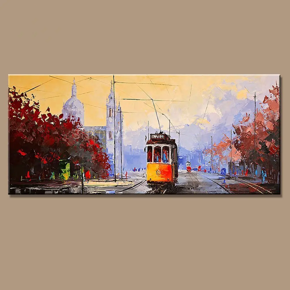 Abstract hand-painted oil painting on canvas art decorate the sitting room Train Unframed
Abstract hand-painted oil painting on canvas art decorate the sitting room Train Unframed