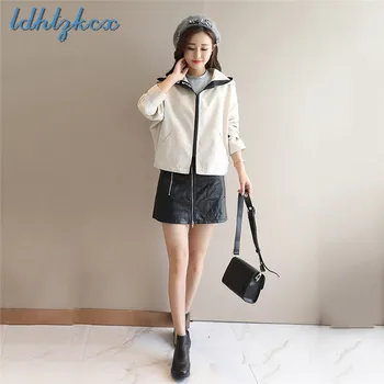 Casual Coat Women Beige Plus Size Loose Short Hooded Coats 2018 Autumn New Korean Long Sleeve Zipper Pockets Coat Feminino CX295
Casual Coat Women Beige Plus Size Loose Short Hooded Coats 2018 Autumn New Korean Long Sleeve Zipper Pockets Coat Feminino CX295