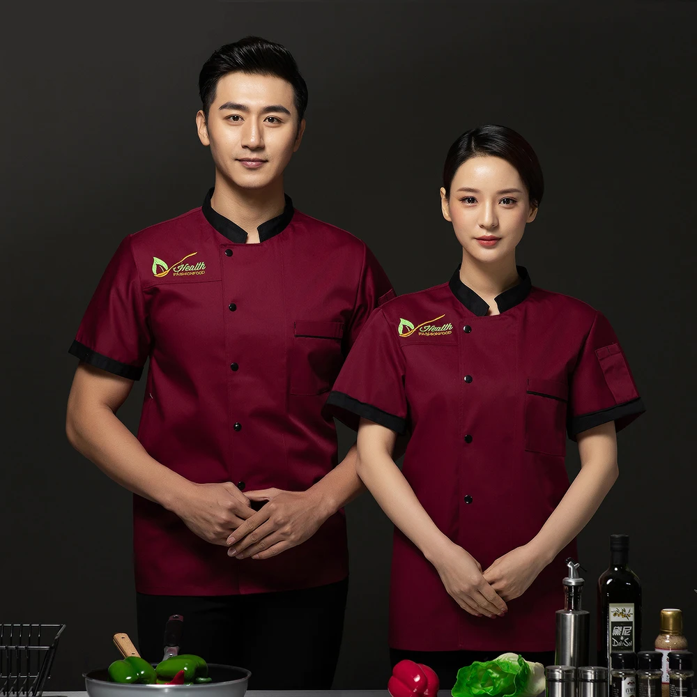 Hight Quality Embroidered Catering Unisex Restaurant Kitchen Uniform Cook Coat Cafe Bakery Hotel Summer Work Clothes
Hight Quality Embroidered Catering Unisex Restaurant Kitchen Uniform Cook Coat Cafe Bakery Hotel Summer Work Clothes