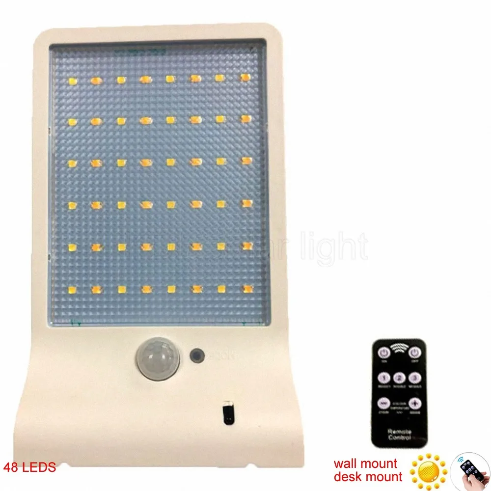 desk wall mount 48 LED Solar Light Three Modes Black White Waterproof Outdoor Garden Fence Lamp With rotate bracket remote cont
desk wall mount 48 LED Solar Light Three Modes Black White Waterproof Outdoor Garden Fence Lamp With rotate bracket remote cont