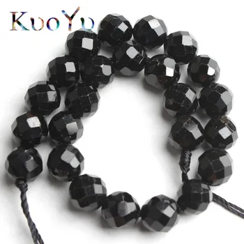 Natural Faceted Black Tourmaline Stone Beads Gem Loose Spacer Beads For Jewelry Making DIY Bracelets Necklace 7.5"Inches 6mm/8mm
Natural Faceted Black Tourmaline Stone Beads Gem Loose Spacer Beads For Jewelry Making DIY Bracelets Necklace 7.5"Inches 6mm/8mm