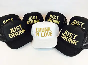 custom just drunk in love wedding Bride bridesmaid Mesh Trucker Snapback trucker hats caps bridal party favors decoration
custom just drunk in love wedding Bride bridesmaid Mesh Trucker Snapback trucker hats caps bridal party favors decoration