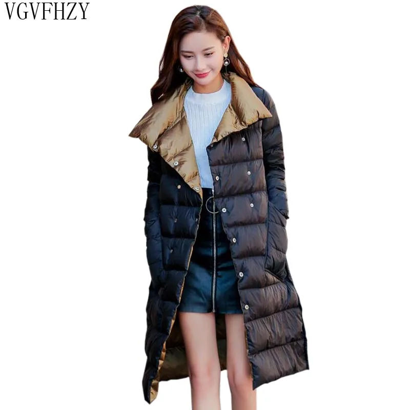 Duck Down Jacket Women Winter 2018 Outerwear Coats Female Long Light ultra thin Warm Down puffer jacket Double-sided Wearing
Duck Down Jacket Women Winter 2018 Outerwear Coats Female Long Light ultra thin Warm Down puffer jacket Double-sided Wearing