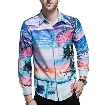 Loldeal Men's Print Shirt Cotton Long Sleeve Print Shirt Slim Fit Button Down Dress Shirt
Loldeal Men's Print Shirt Cotton Long Sleeve Print Shirt Slim Fit Button Down Dress Shirt