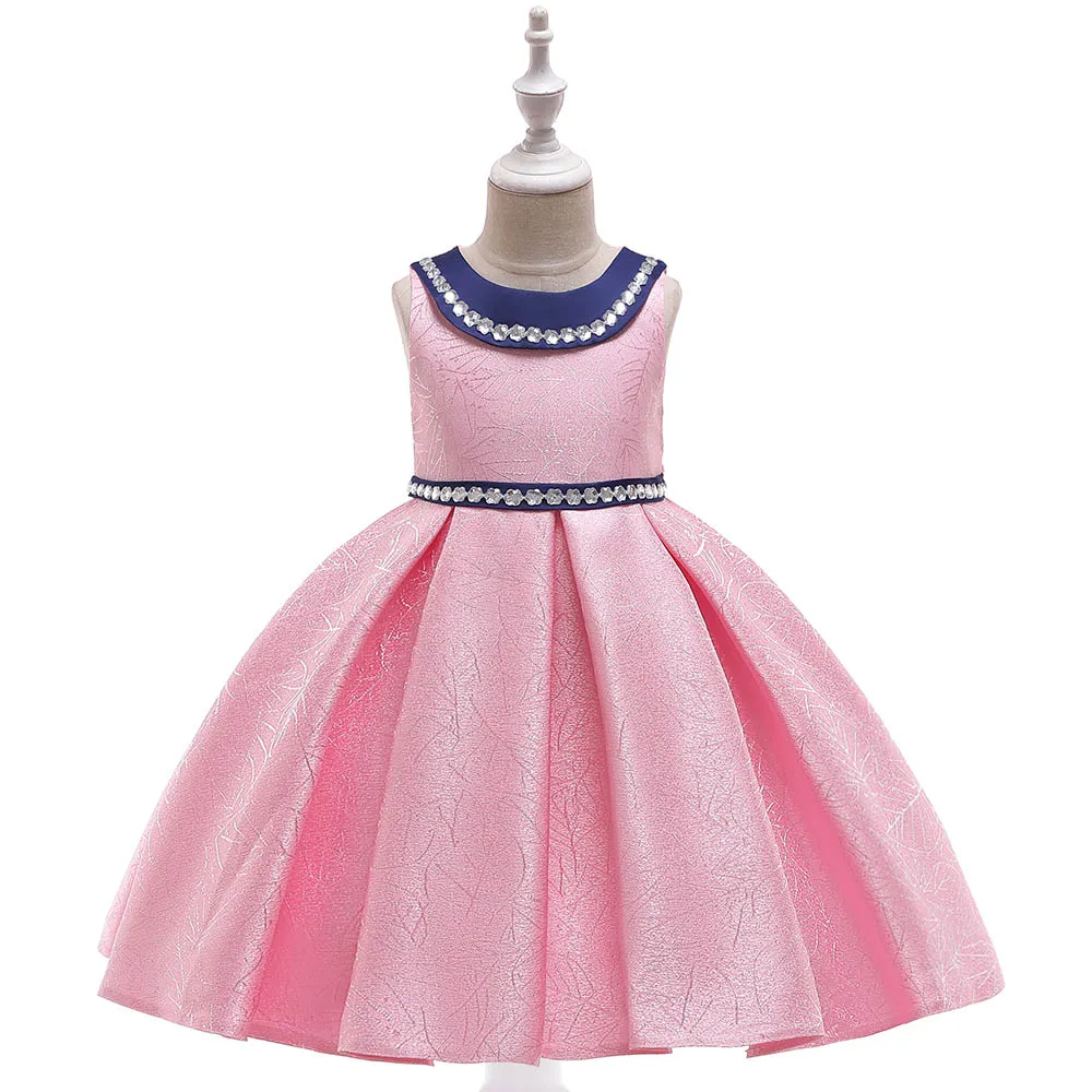 Girls Elegant Princess Dress Children Girl Summer Party Dresses For 3-10 Years Kids Girl Beading Belt Wedding Dress L5108
Girls Elegant Princess Dress Children Girl Summer Party Dresses For 3-10 Years Kids Girl Beading Belt Wedding Dress L5108