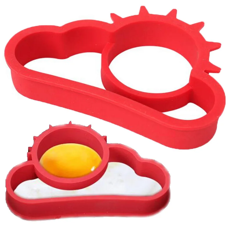 Hot 1PCS Red Silicone SunCloud Cartoon Fry Egg Frame Egg Mold Pancake Egg Rings Shaper Egg Omelette Mould Kitchen Tool
Hot 1PCS Red Silicone SunCloud Cartoon Fry Egg Frame Egg Mold Pancake Egg Rings Shaper Egg Omelette Mould Kitchen Tool