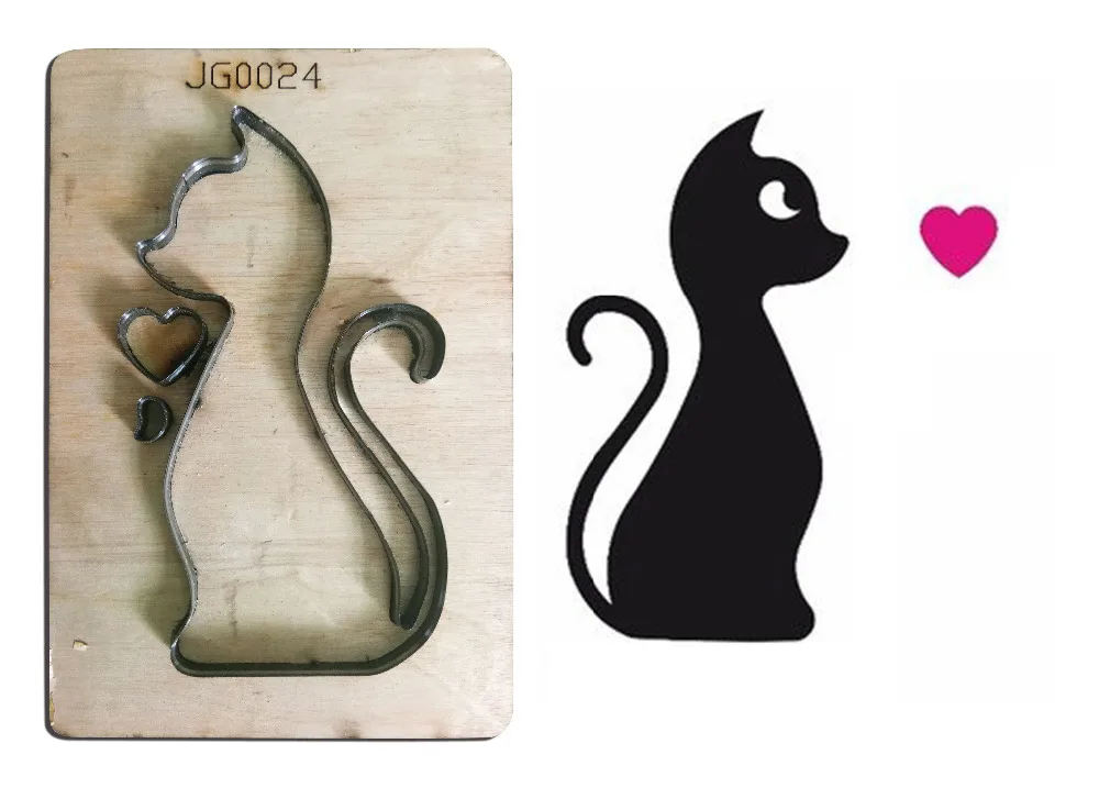 Stitched Kiss Cat wood die cut Mold accessories for paper felt Steel Punch -leather crafts Wood laser die Metal cutting dies
Stitched Kiss Cat wood die cut Mold accessories for paper felt Steel Punch -leather crafts Wood laser die Metal cutting dies