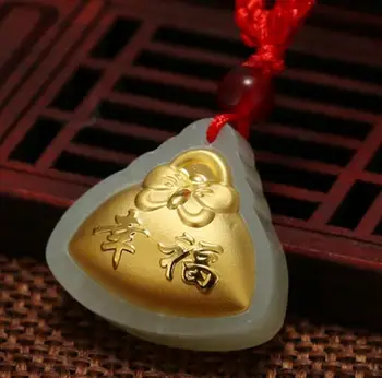 Gold inlaid jade 4d and Tian Yu happiness purse pendant Pendant thickened pendantJ07#
Gold inlaid jade 4d and Tian Yu happiness purse pendant Pendant thickened pendantJ07#