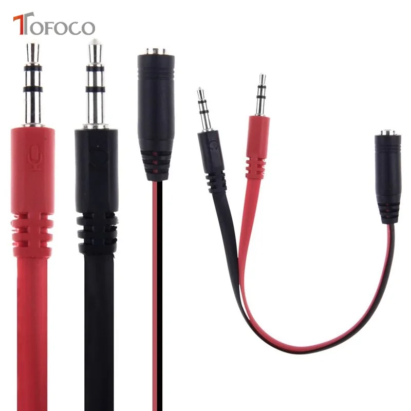 TOFOCO 3.5mm AUX Cable with Mic Audio Y Splitter Adapter 3.5mm Female to 2 Port Male Aux Extension Cable for Smartphones
TOFOCO 3.5mm AUX Cable with Mic Audio Y Splitter Adapter 3.5mm Female to 2 Port Male Aux Extension Cable for Smartphones