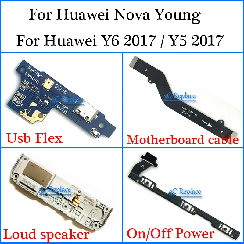 For Huawei Nova Young 4G LTE / For Huawei Y6 2017 / For Y5 2017 Usb Flex Motherboard cable Loud speaker On Off Power Flex Cable
For Huawei Nova Young 4G LTE / For Huawei Y6 2017 / For Y5 2017 Usb Flex Motherboard cable Loud speaker On Off Power Flex Cable