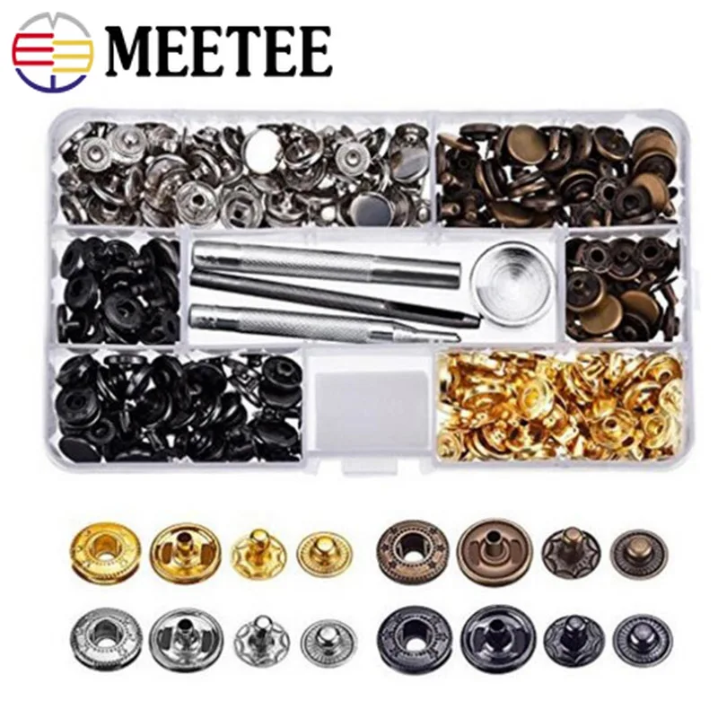 Meetee 12mm 40/80/100/120/140set Pure Copper Snap Button+Installation Tool Down Jacket Clothing Fastener Buckle Accessory AP644
Meetee 12mm 40/80/100/120/140set Pure Copper Snap Button+Installation Tool Down Jacket Clothing Fastener Buckle Accessory AP644