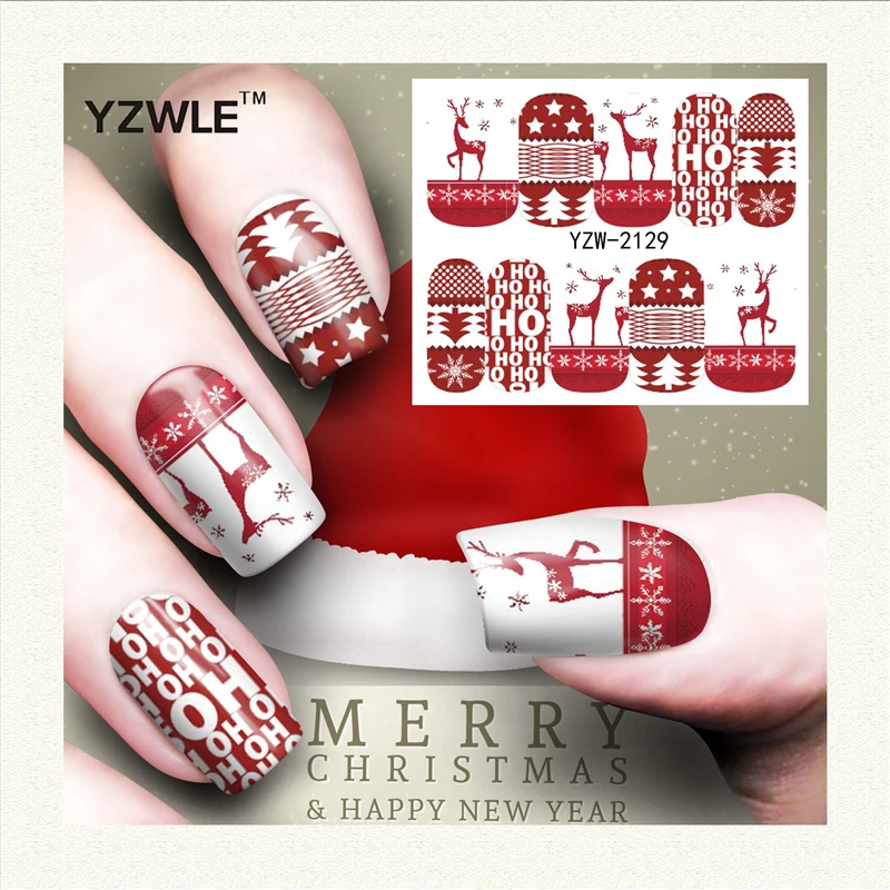 WUF 1 Sheet Christmas Design DIY Decals Nails Art Water Transfer Printing Stickers Accessories For Manicure Salon (YZW-2129)
WUF 1 Sheet Christmas Design DIY Decals Nails Art Water Transfer Printing Stickers Accessories For Manicure Salon (YZW-2129)