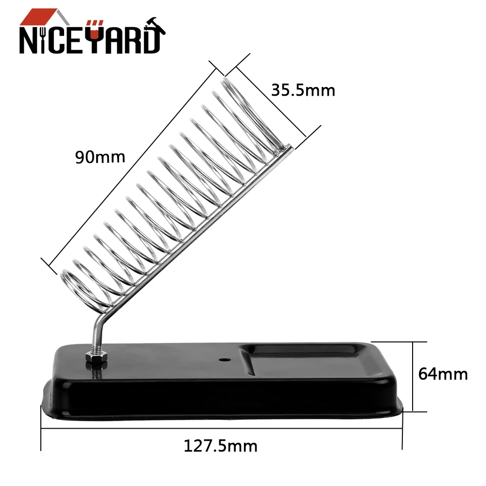 NICEYARD Metal Support Station Generic Electric Soldering Iron Stand Holder Soldering Iron Frame High Temperature Resistance
NICEYARD Metal Support Station Generic Electric Soldering Iron Stand Holder Soldering Iron Frame High Temperature Resistance