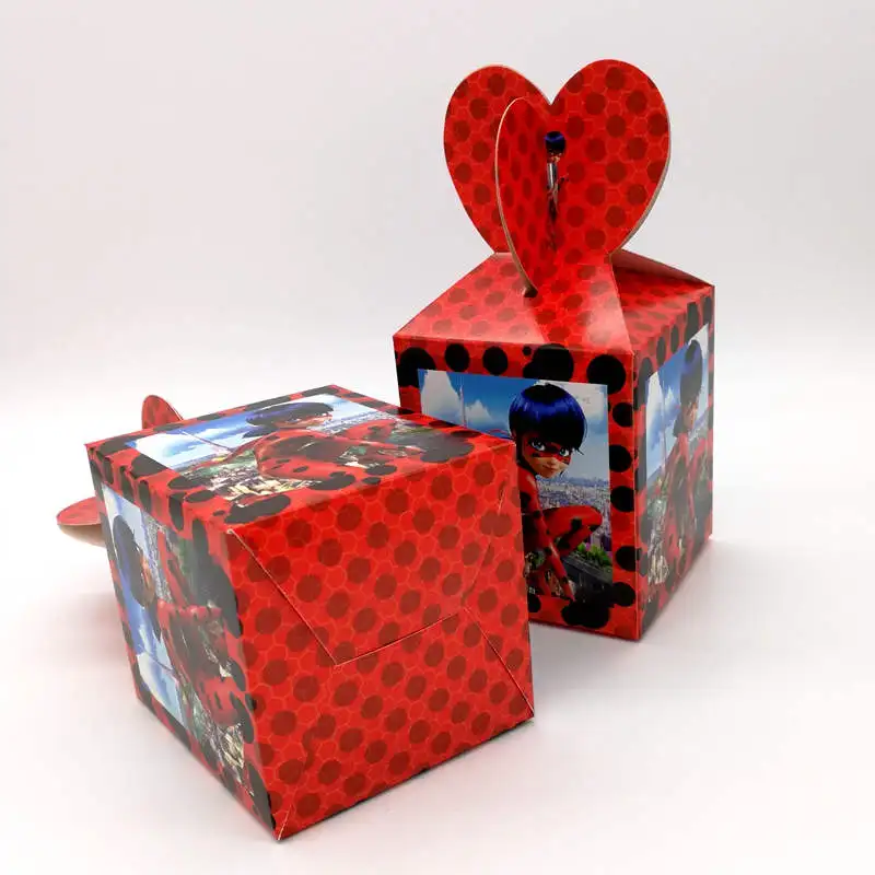 New Arrival 6pcs/lot Wonderful Ladybug Gift Box Baby Shower Child Birthday Party Disposable Candy Box Wedding Paper Box Supply
New Arrival 6pcs/lot Wonderful Ladybug Gift Box Baby Shower Child Birthday Party Disposable Candy Box Wedding Paper Box Supply