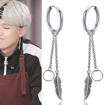 1pc KPOP Korean bangtan Boys DNA V Wing Leaf Feather Stud Earrings Fashion punk Jewelry Accessories For Mens Womens Earring Gift
1pc KPOP Korean bangtan Boys DNA V Wing Leaf Feather Stud Earrings Fashion punk Jewelry Accessories For Mens Womens Earring Gift