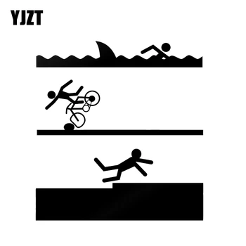 YJZT 13.4*14.3CM Coolest Triathlon Swim Bike Run Tried Funny Car Sticker Vinyl Silhouette Motorcycle Accessories C12-0662
YJZT 13.4*14.3CM Coolest Triathlon Swim Bike Run Tried Funny Car Sticker Vinyl Silhouette Motorcycle Accessories C12-0662