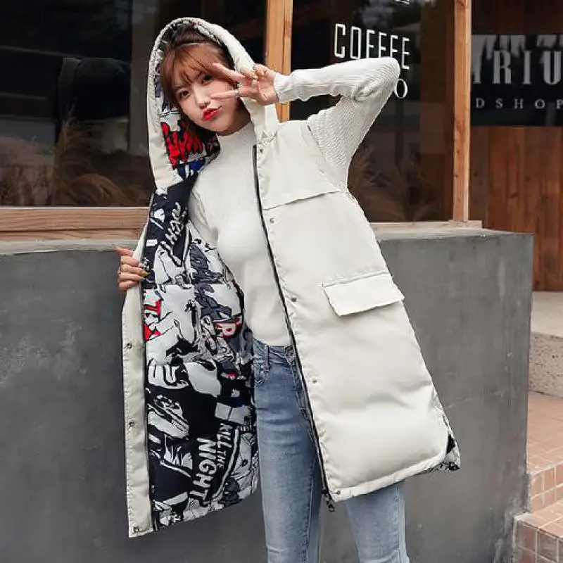 2019 Autumn Winter Womens Two-sided Wear Loose Cotton-padded Clothes Coat New Females Casual Hooded Keep Warm Slim Jacket Coats
2019 Autumn Winter Womens Two-sided Wear Loose Cotton-padded Clothes Coat New Females Casual Hooded Keep Warm Slim Jacket Coats
