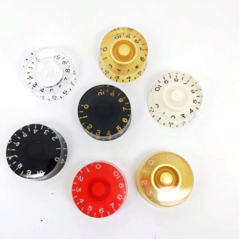 4 Pcs Acrylic Guitar Bass Volume Tone Speed Control Knobs Turn Buttons for LP SG EPI Gison style Electric Guitar Replacement
4 Pcs Acrylic Guitar Bass Volume Tone Speed Control Knobs Turn Buttons for LP SG EPI Gison style Electric Guitar Replacement