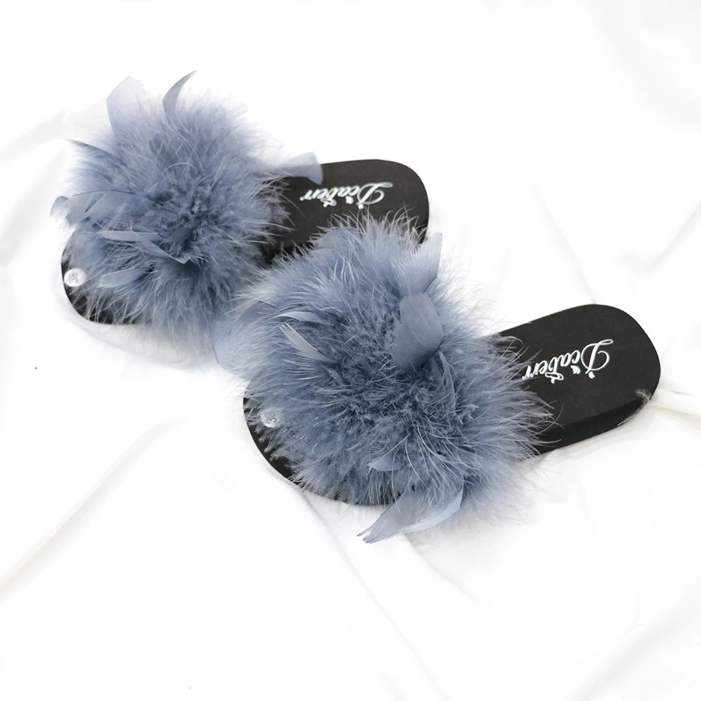 Spring and summer women's shoes ostrich feathers wear sweet versatile non-slip wear a word flat bottom fur sandals
Spring and summer women's shoes ostrich feathers wear sweet versatile non-slip wear a word flat bottom fur sandals