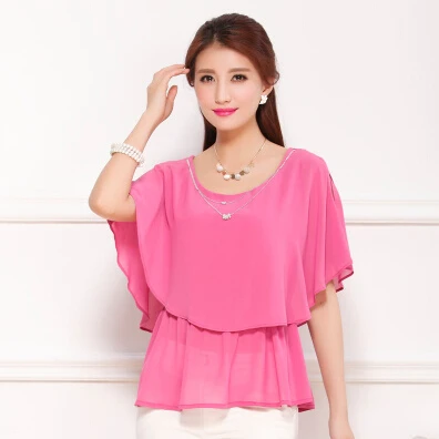 2019 Summer plus size women clothing,Bat sleeve casual Chiffon Shirts,Women Blouse,Feminina Blusas,XS/S/M/L/2XL/3XL/4XL /5XL/6XL
2019 Summer plus size women clothing,Bat sleeve casual Chiffon Shirts,Women Blouse,Feminina Blusas,XS/S/M/L/2XL/3XL/4XL /5XL/6XL