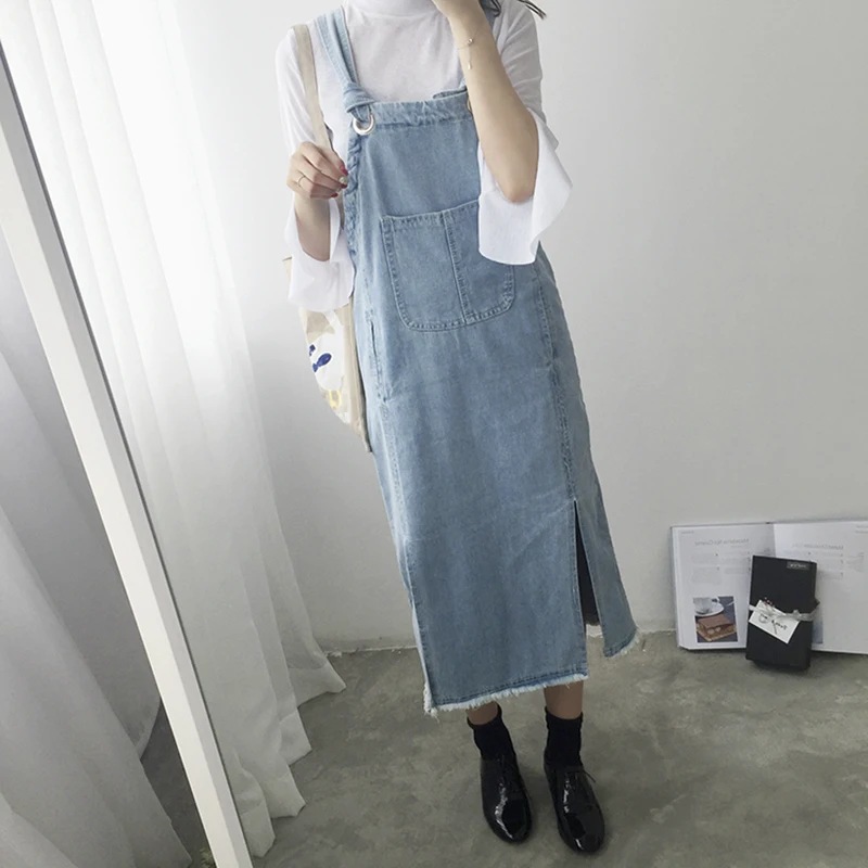 Spring Summer Women's Denim Dress Loose Spaghetti Strap Dress Vintage Casual Female Jeans Dress Overalls
Spring Summer Women's Denim Dress Loose Spaghetti Strap Dress Vintage Casual Female Jeans Dress Overalls
