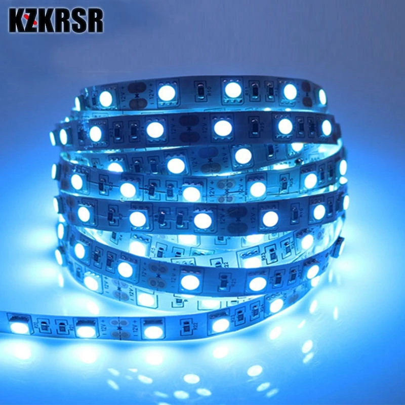 KZKRSR 5050 Ice Blue LED Strip light 5M 60Led/m IP20 Non-waterproof IP65 Waterproof DC 12V Led Ribbon Tape For Car Club Decor
KZKRSR 5050 Ice Blue LED Strip light 5M 60Led/m IP20 Non-waterproof IP65 Waterproof DC 12V Led Ribbon Tape For Car Club Decor