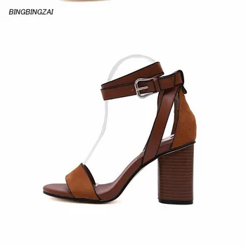 BBZAI shoes woman Zapato sandals 9CM Summer Coarse heel Pumps Waterproof Fashion Show Comfortable Sandales Size 33-40
BBZAI shoes woman Zapato sandals 9CM Summer Coarse heel Pumps Waterproof Fashion Show Comfortable Sandales Size 33-40
